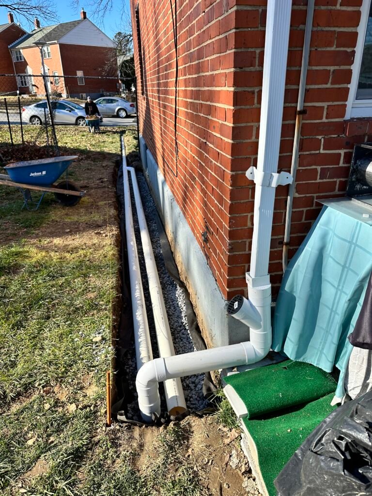 Drainage Solutions in Baltimore County | PTG Landscape