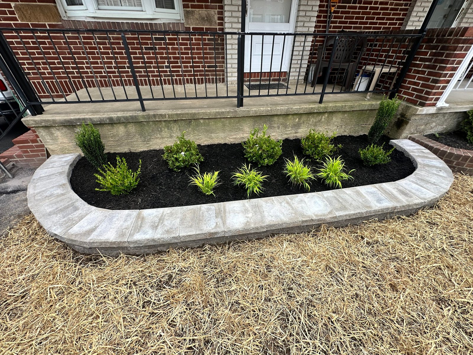 Professional landscaping in Harford County maintaining a lush garden