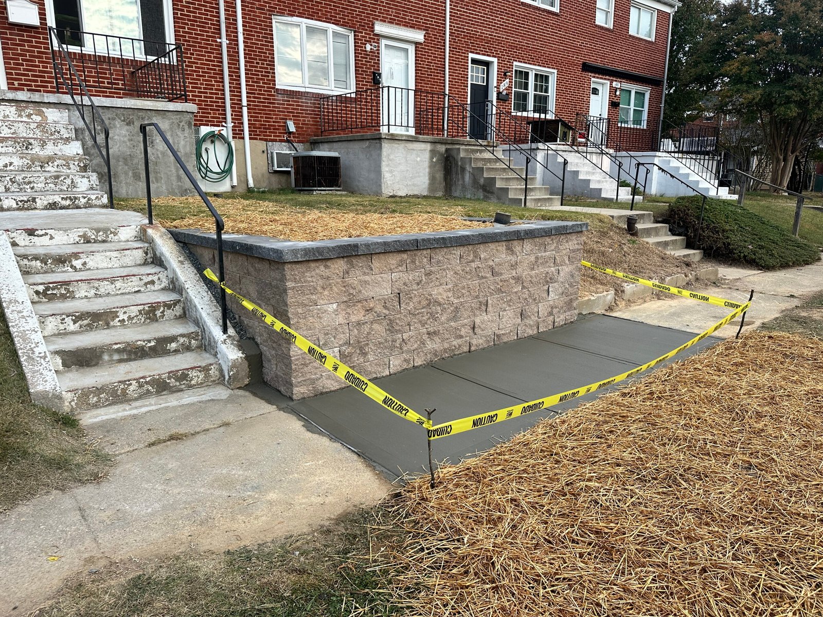 Professional hardscaping in Harford County creating a beautiful paver patio